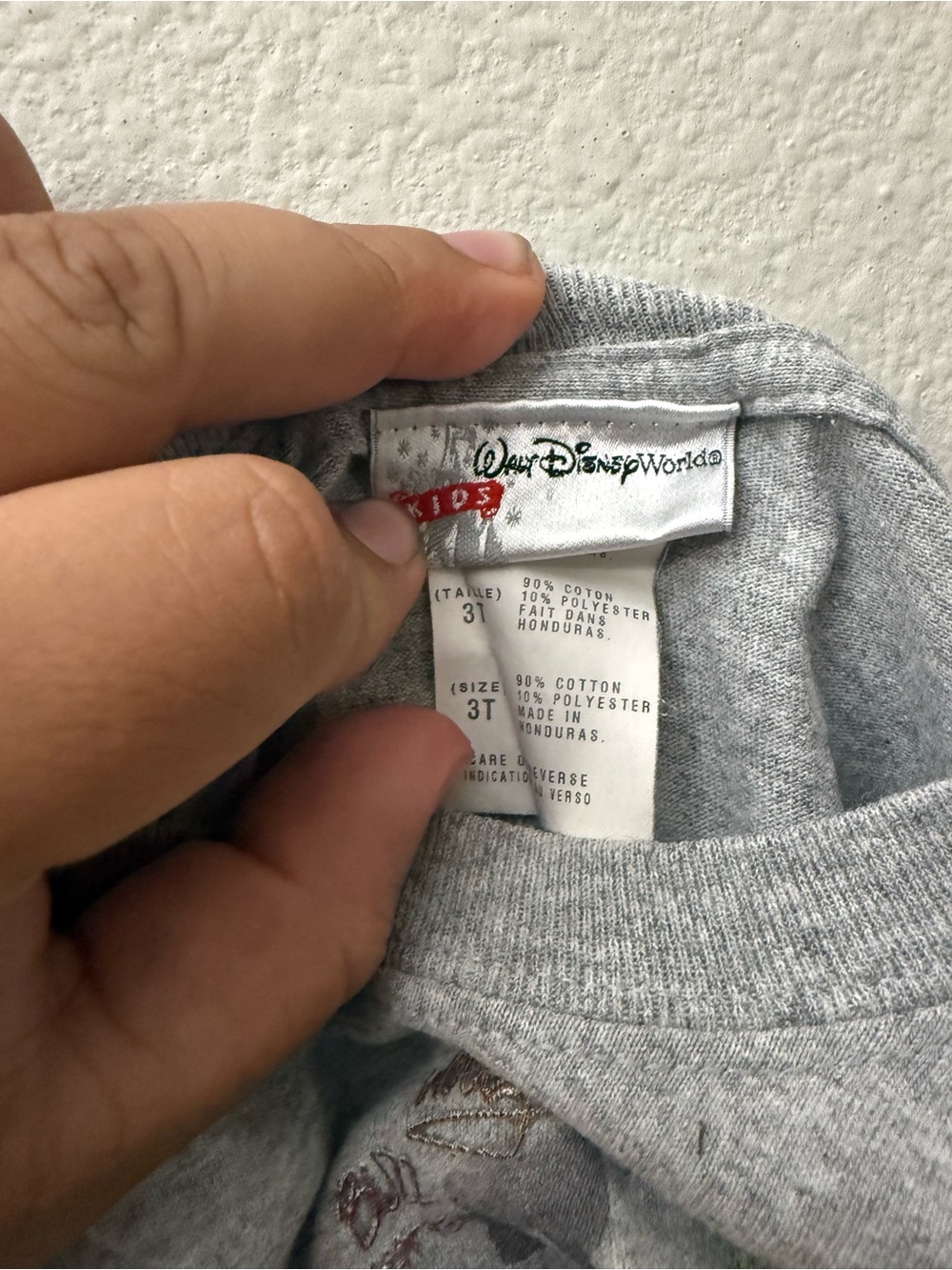 Disney Grey Mickey Mouse & Friends Graphic Tee Y2K Style - Picture 2 of 3